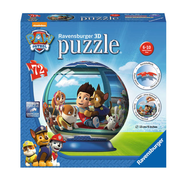 Ravensburger 3D puzzel PAW Patrol - 72 stukjes