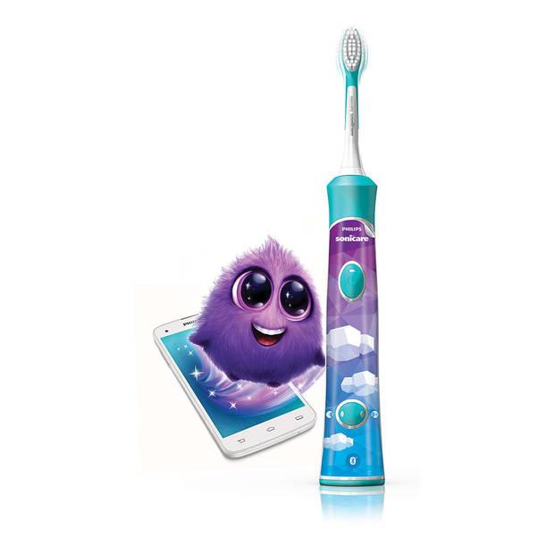 Philips Sonicare elektrische tandenborstel For Kids HX6321/03 - blauw