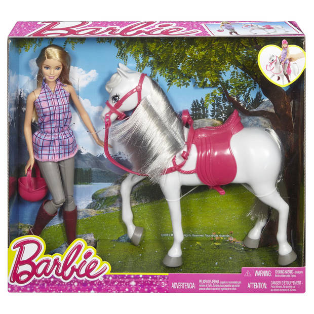 Barbie pop en paard