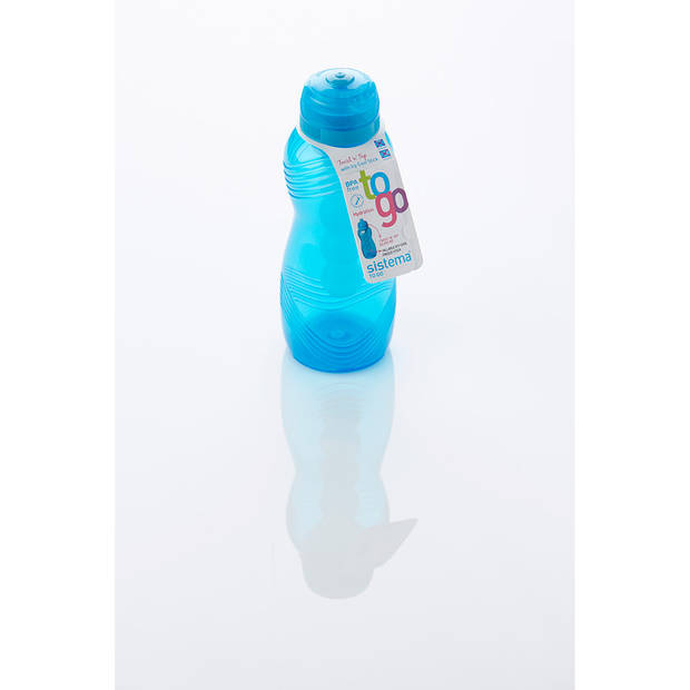 Sistema Hydrate drinkfles 'wave' - blauw - 600 ml