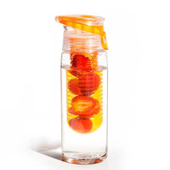 Asobu drinkfles met fruitinfuse - oranje