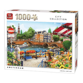 King puzzel City Collection Amsterdam - 1000 stukjes