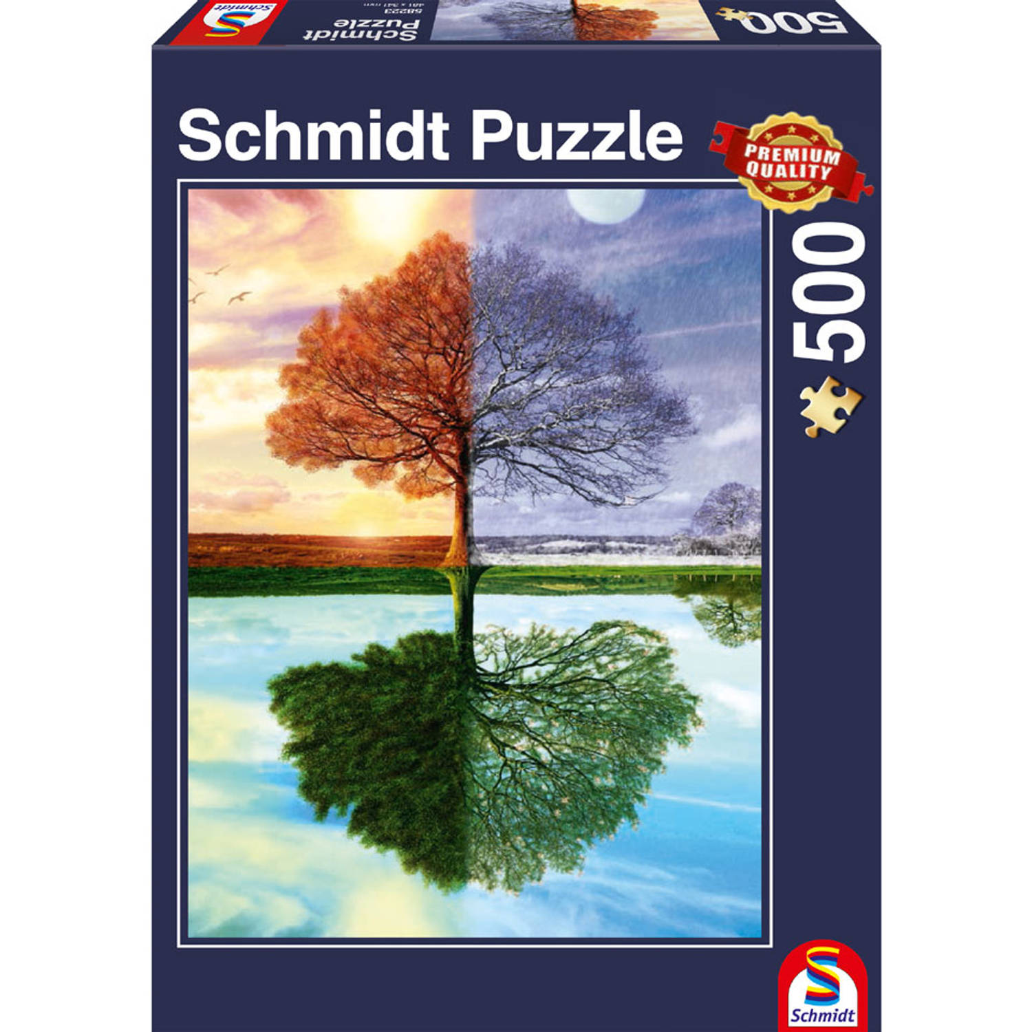 timer Knop Ondenkbaar The seasons tree puzzel - 500 stukjes | Blokker