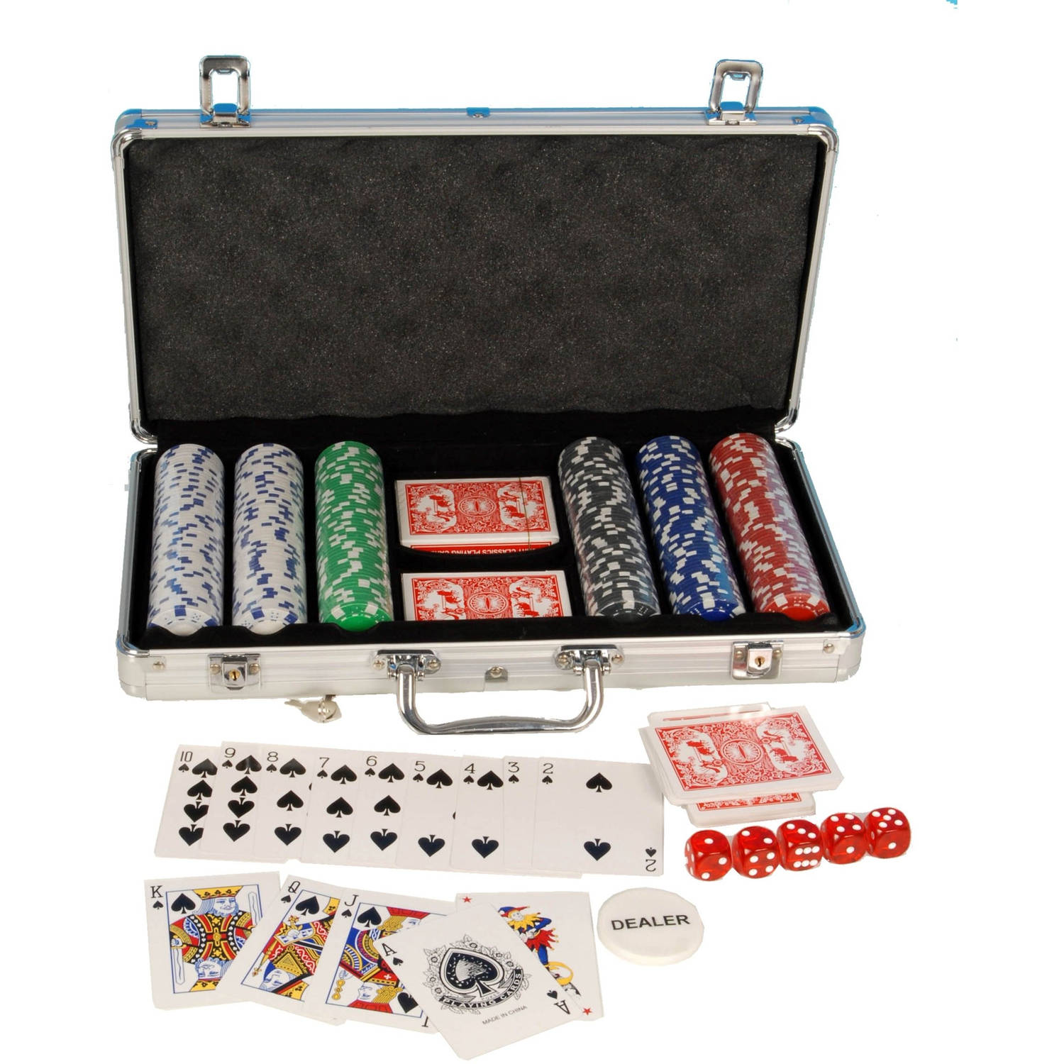 halfgeleider Afleiding overschot Poker koffer: 300-delig | Blokker