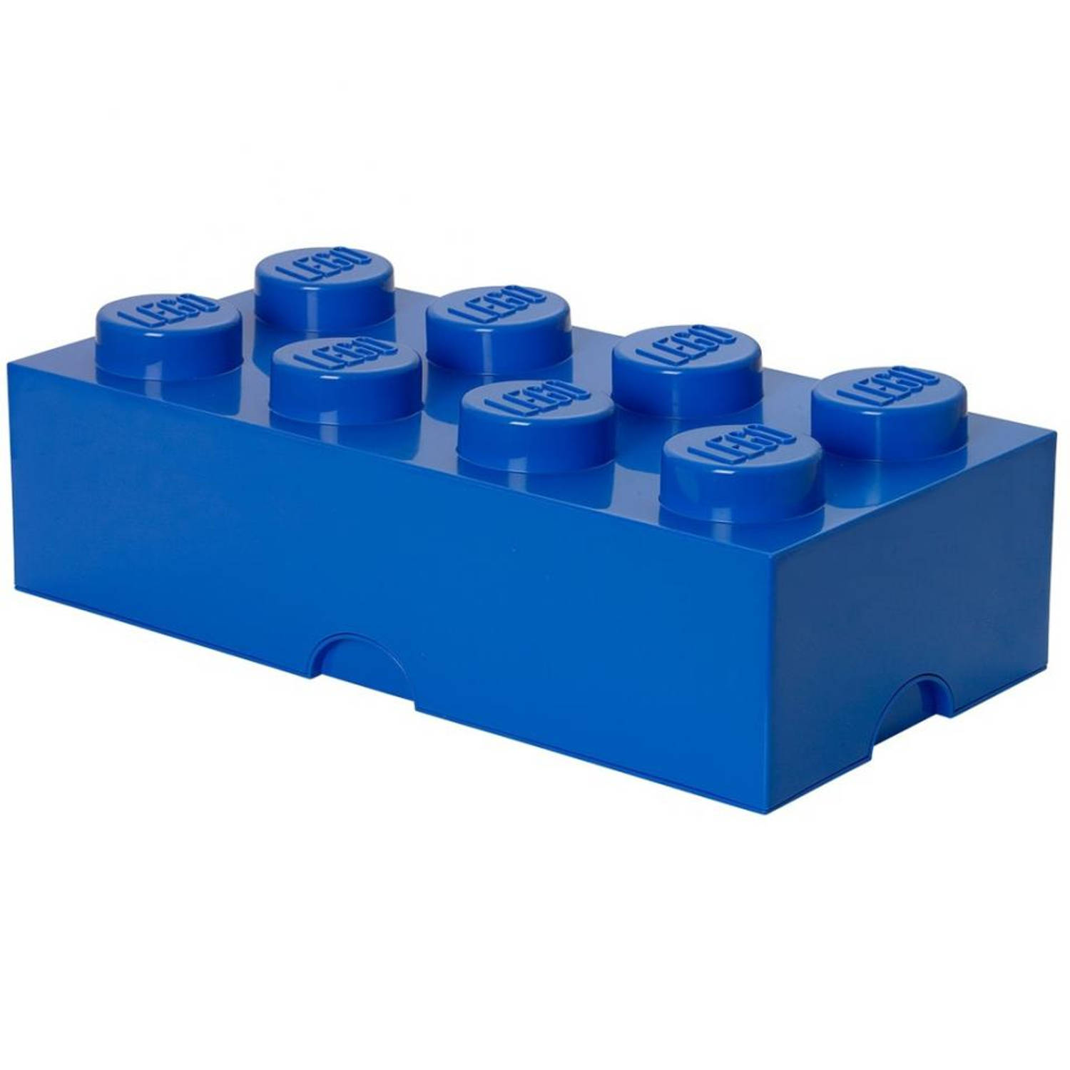 Doe alles met mijn kracht sleuf Plaatsen LEGO Brick 8 opbergbox - blauw | Blokker