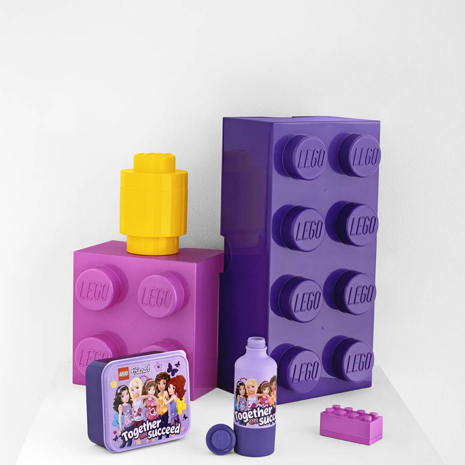 sigaret Verschrikkelijk Onzin LEGO Brick 8 opbergbox - roze | Blokker