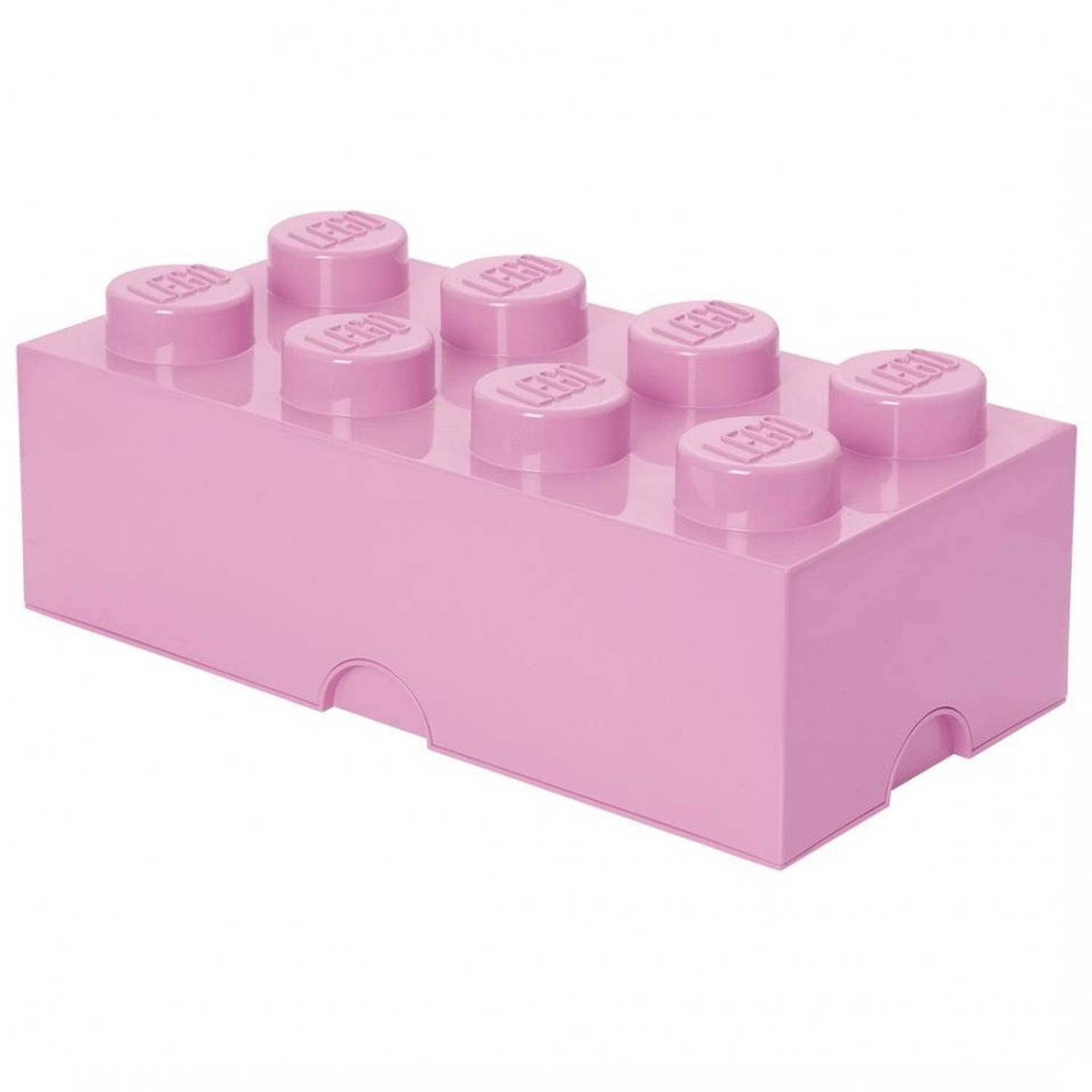Opbergbox Lego DESIGN: brick 8 licht roze PINK