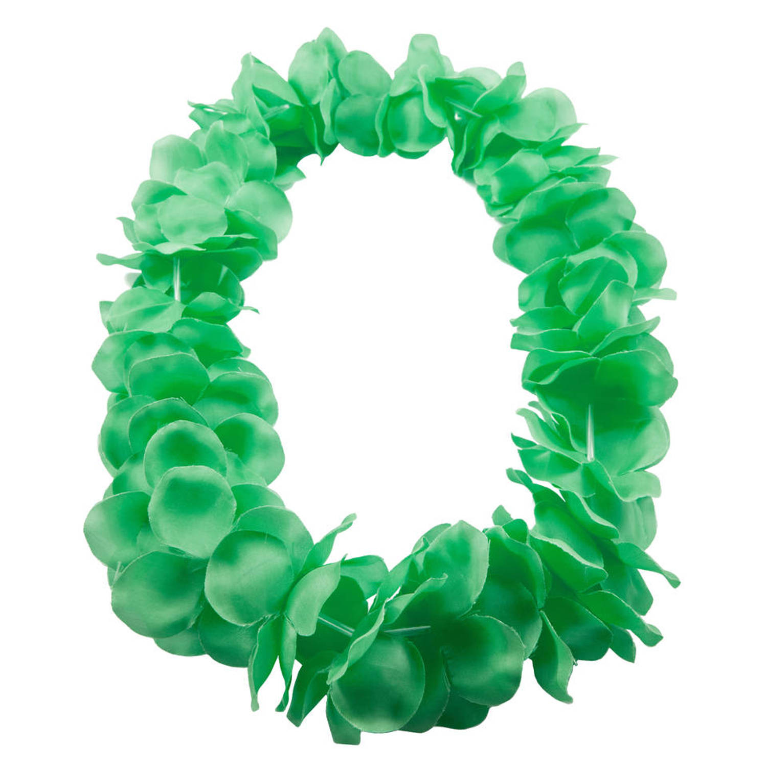 Hawaii kransen bloemen slingers neon  groen - Verkleed accessoires