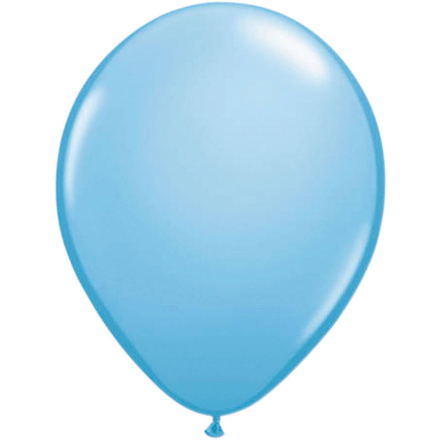 Licht blauwe ballonnen 100 stuks 
