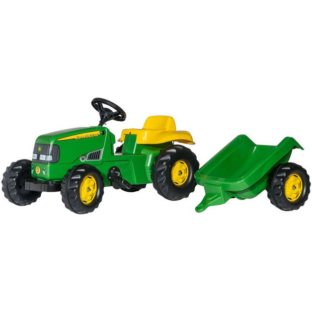 Rolly Toys traptractor RollyKid John Deere junior groen/geel