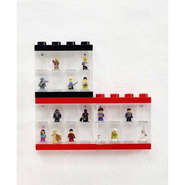 LEGO - Set van 2 - Opbergbox Minifiguur 8, Zwart - LEGO