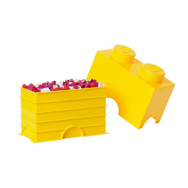 Lego - Opbergbox Brick 2 - Polypropyleen - Geel