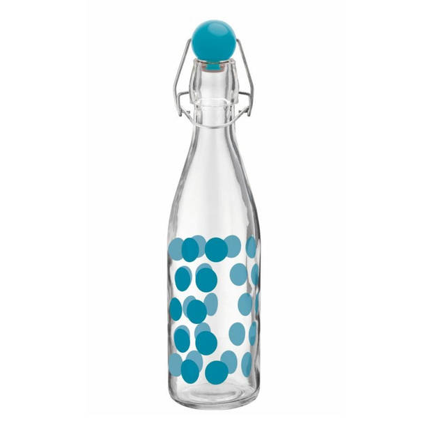 Zak!Designs DotDot fles - 1 l - Aqua Blauw