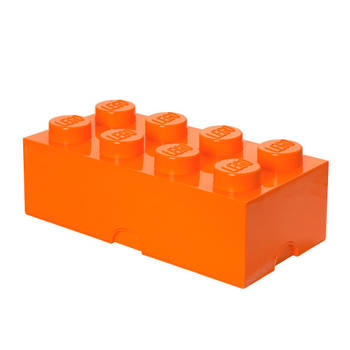 Lego - Opbergbox Brick 8 - Polypropyleen - Oranje