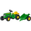 Rolly Toys traptractor RollyKid John Deere junior groen/geel