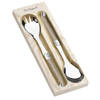 Lou Laguiole Tradition saladecouvert in houten doos - 2 stuks - taupe