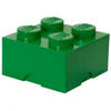 LEGO Brick 4 opbergbox - donkergroen