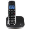 Senioren DECT telefoon met grote toetsen, 1 handset Fysic Zwart