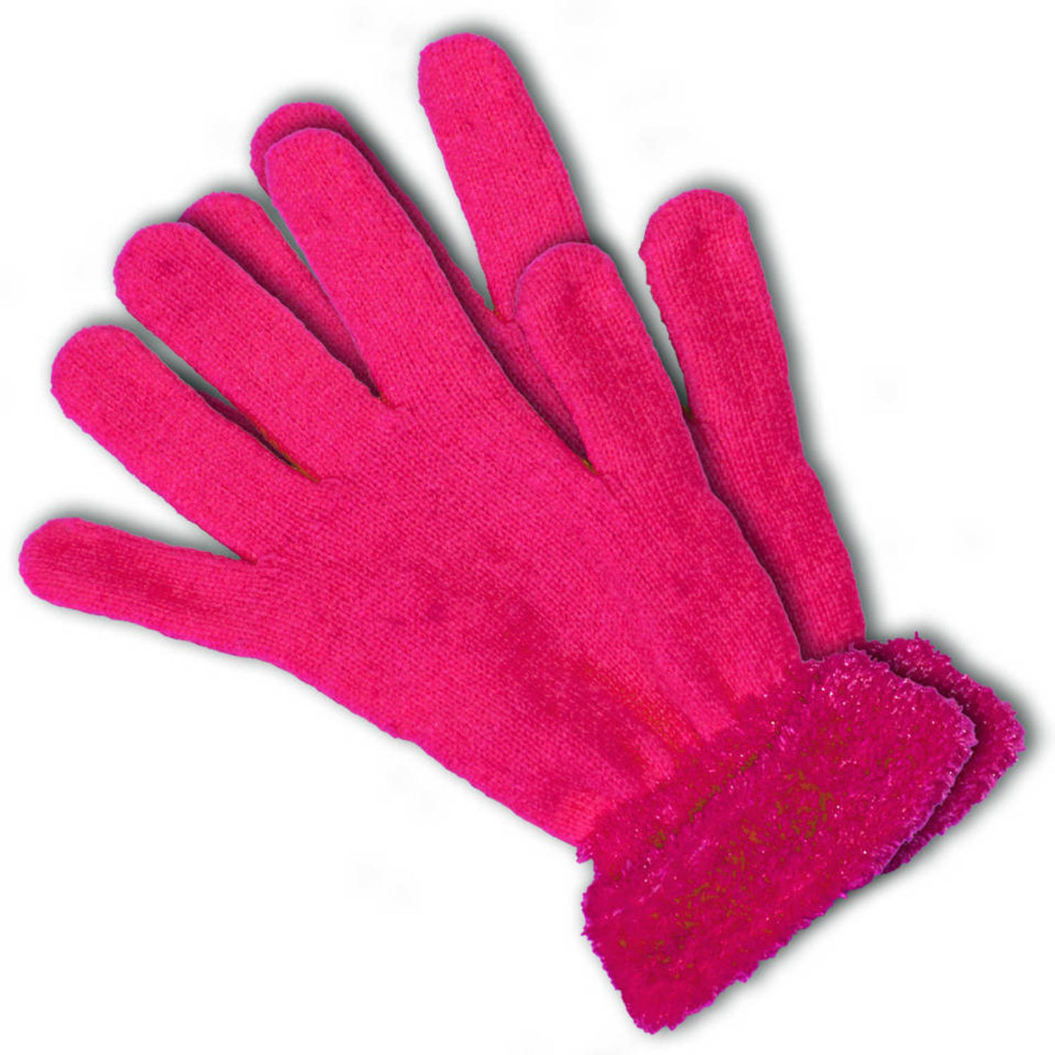 Neon roze verkleed dames handschoenen - roze verkleed accessoires