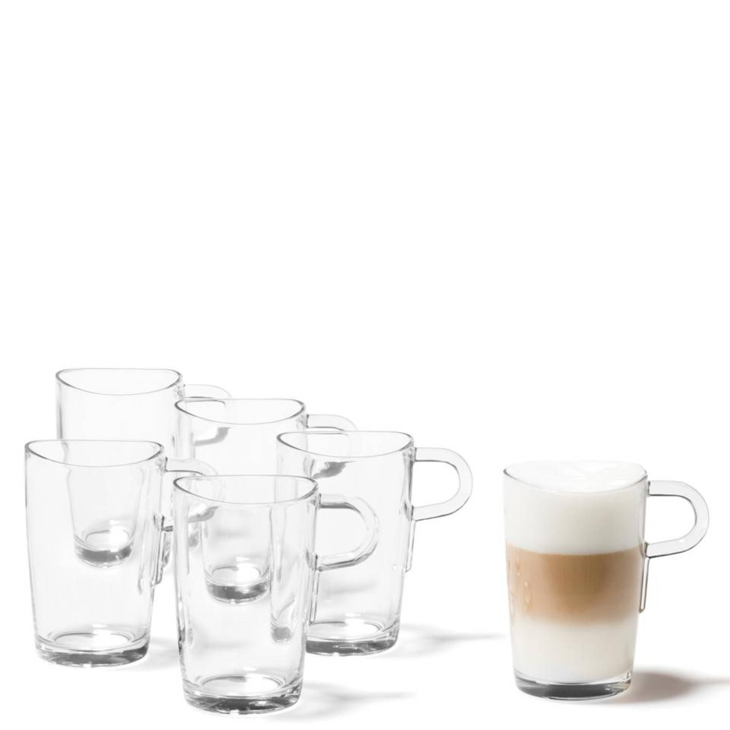 Schilderen Onweersbui Afzonderlijk Leonardo Loop latte macchiato glas - 6 stuks | Blokker