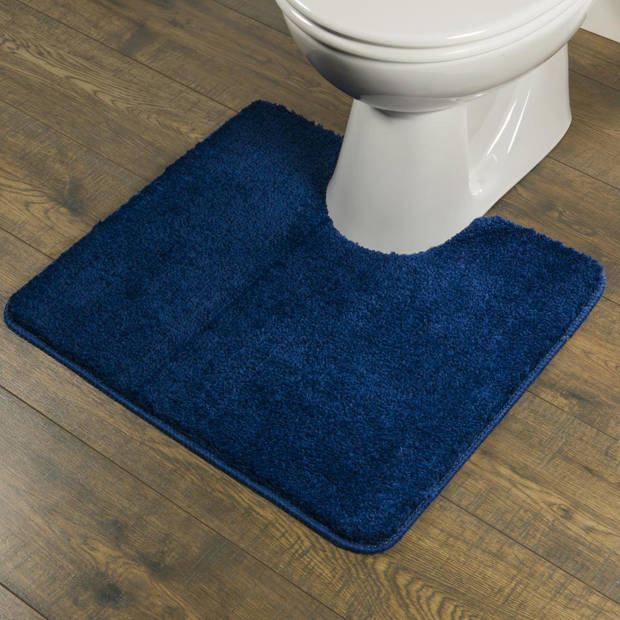Sealskin toiletmat Angora - Polyester - 55 x 60 cm - Blauw