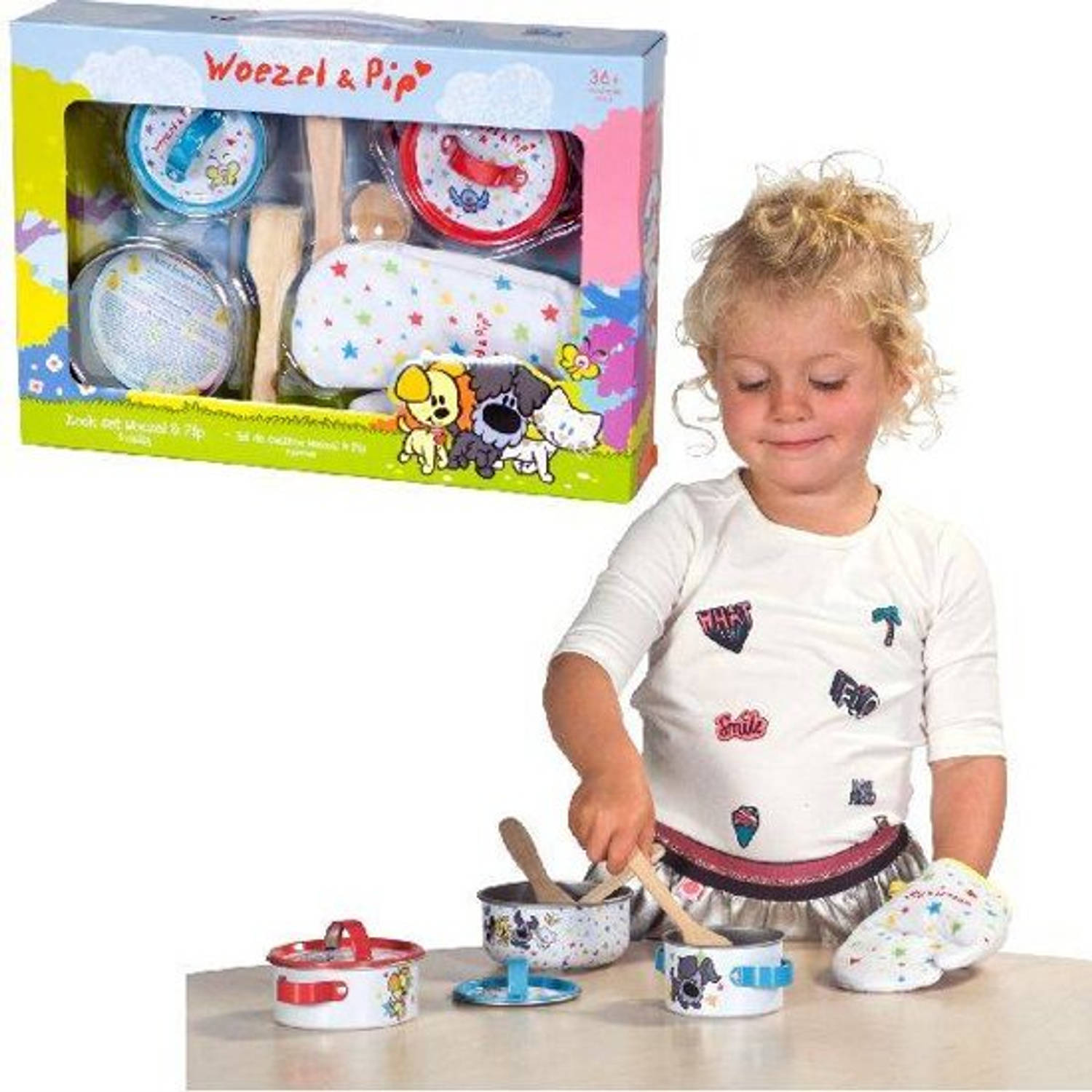 Koken gesmolten Een zekere Woezel & Pip 9-delige speelgoed Kookset | Blokker