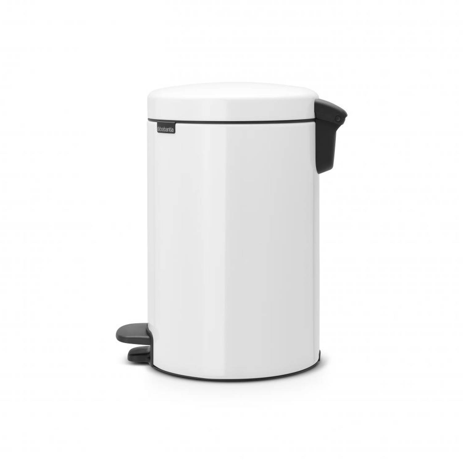 Waardig toilet Je zal beter worden Brabantia newIcon pedaalemmer 12 liter met kunststof binnenemmer - White |  Blokker