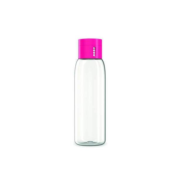 Joseph Joseph Dot hydration-tracking drinkfles - 600 ml - roze