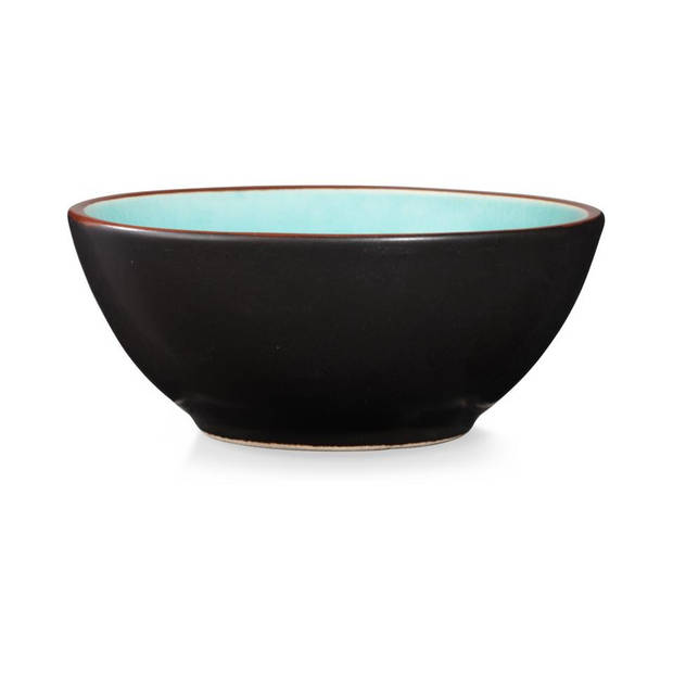 Palmer Asia Schaal - 9 cm - Turquoise/mat zwart