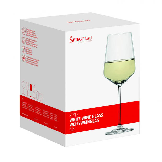 Spiegelau Style serie witte wijnglazen set - 4-delig - 44 cl