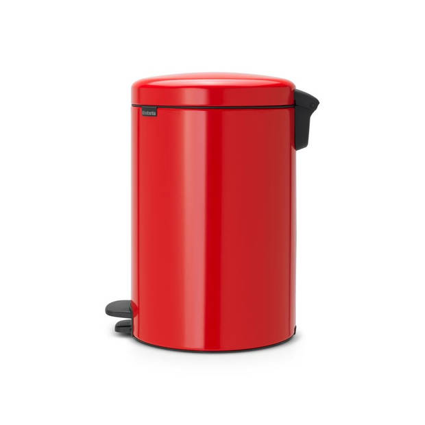 Brabantia newIcon pedaalemmer 20 liter met kunststof binnenemmer - Passion Red