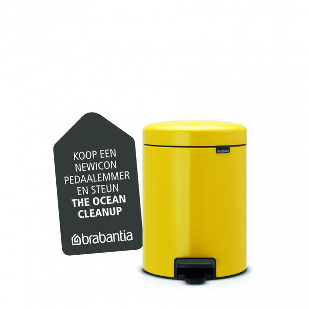 Brabantia newIcon pedaalemmer 5 l - Daisy Yellow