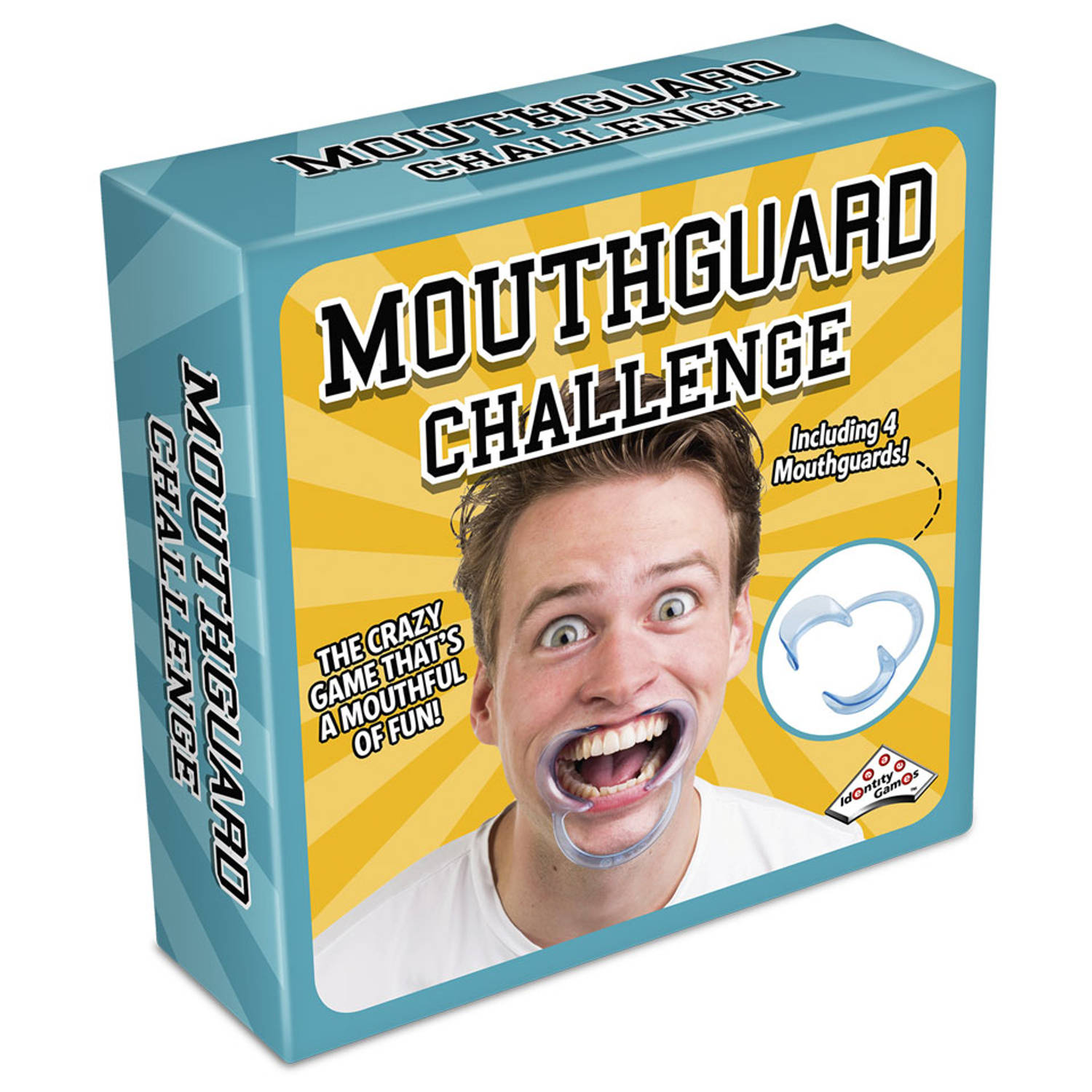 Benodigdheden animatie Gelach Mouthguard Challenge spel | Blokker