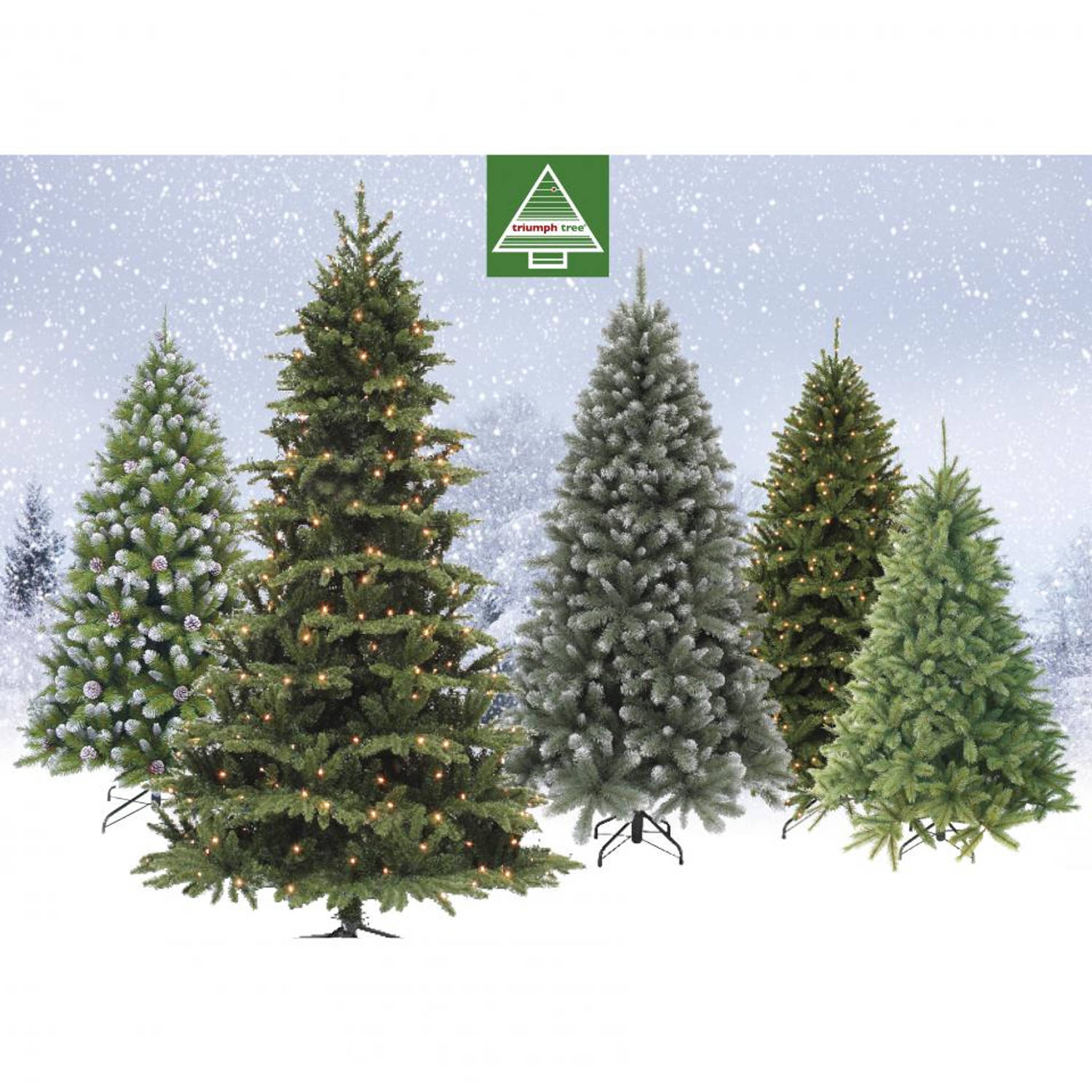 album Adolescent groep Triumph Tree kerstboom Forest Frosted - 215 cm | Blokker