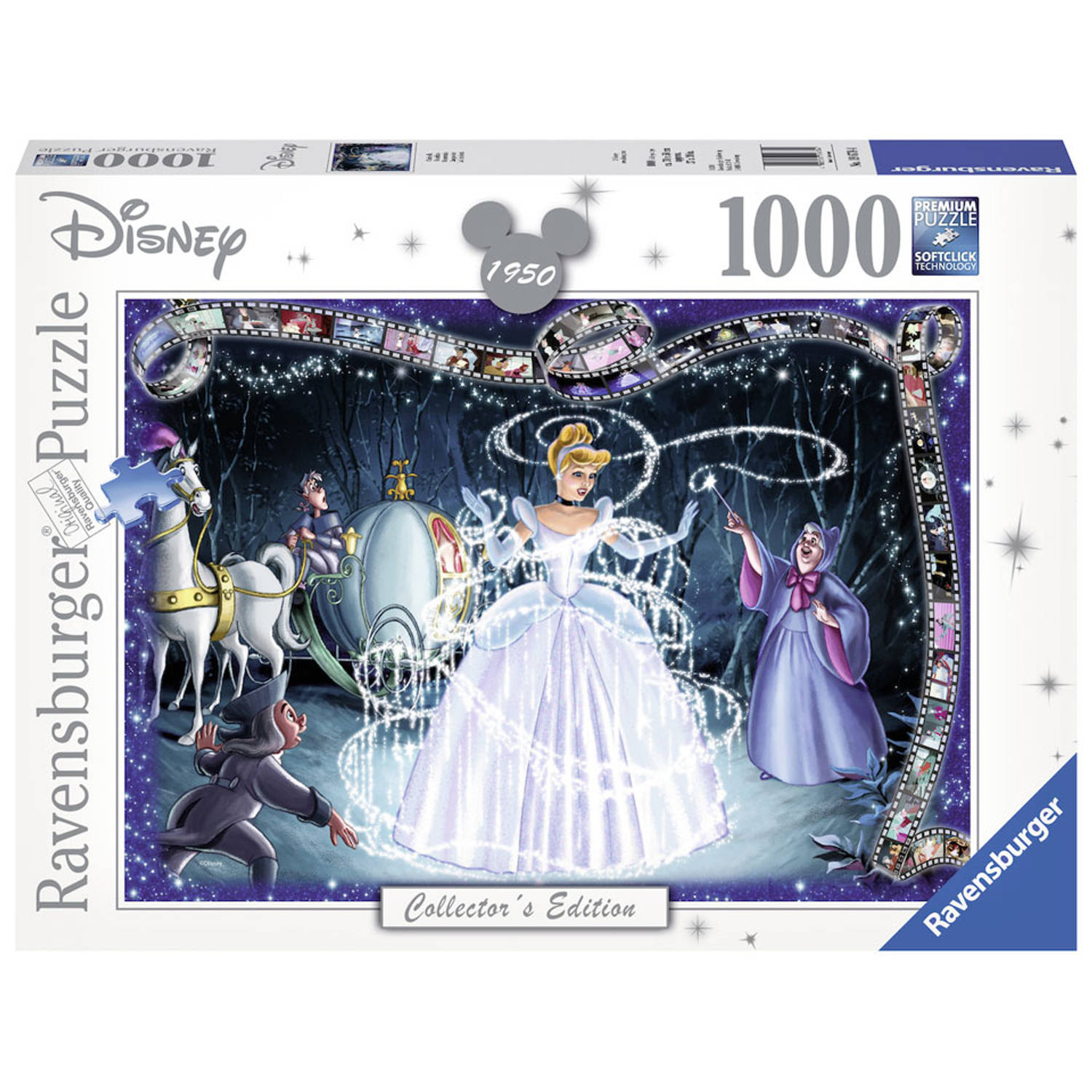 Ravensburger - puzzel Disney Princess Cinderella - Legpuzzel - 1000 stukjes