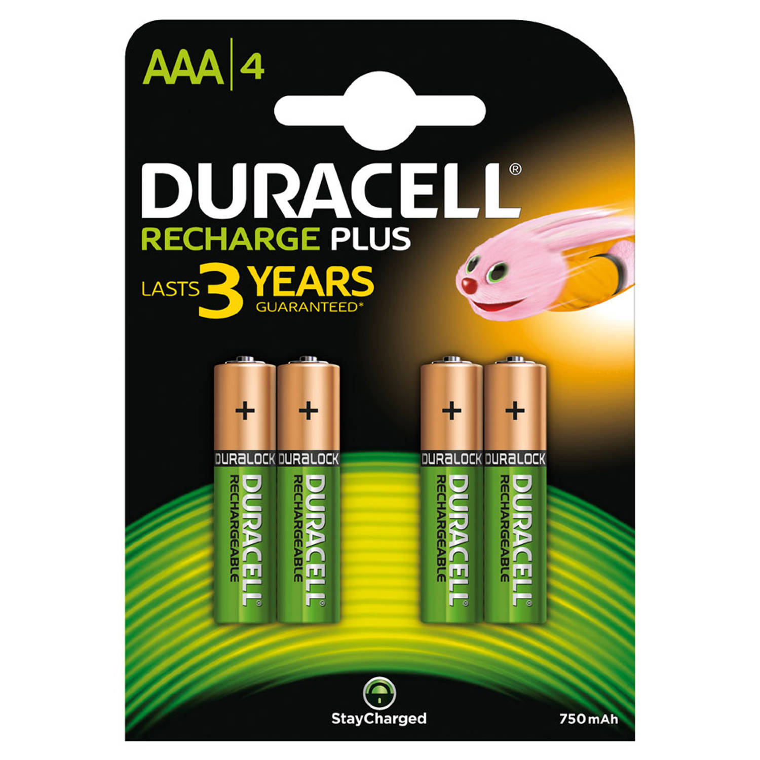 aankomst Kennis maken Staat Duracell Plus AAA oplaadbare batterijen - 4 stuks | Blokker