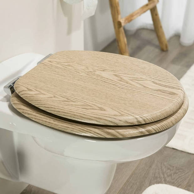 Tiger Soft-close toiletbril Scaffold MDF bruin 252022546