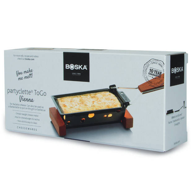 Boska Partyclette® ToGo Vienna - Raclette set - Zwart/Bruin