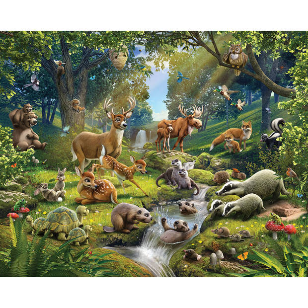 Animals of the Forest behang - 12 stukken