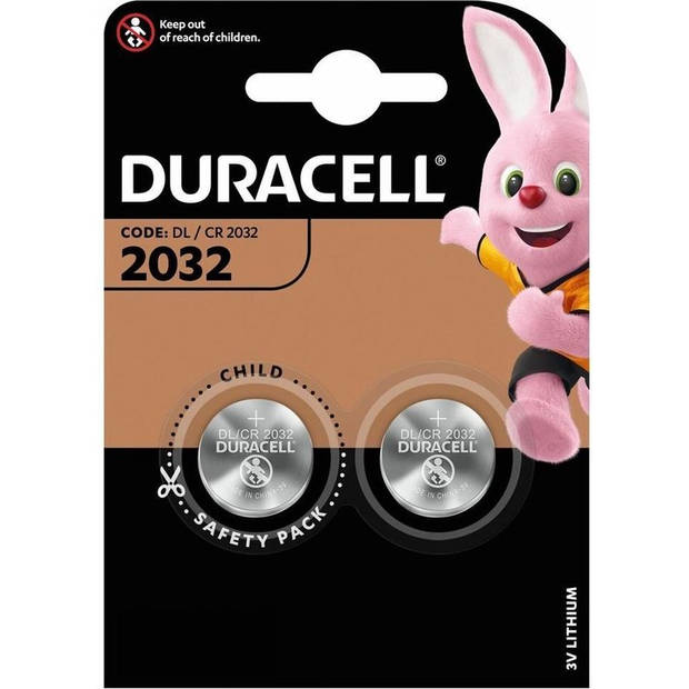 Duracell Specialty lithium knoopcelbatterij - CR2032 - 2 stuks