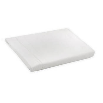 KOOK Damast tafelkleed - 140x230 cm - gemeleerd wit