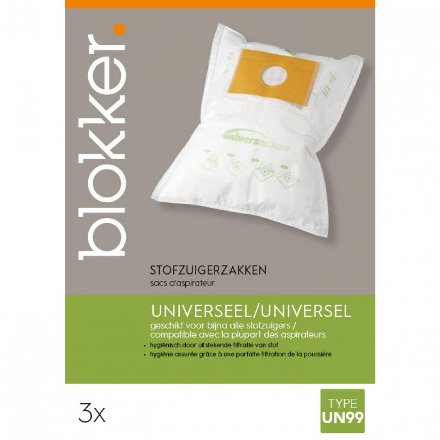 Lucky datum Over instelling Blokker stofzuigerzak universeel un99 - 3 stuks | Blokker