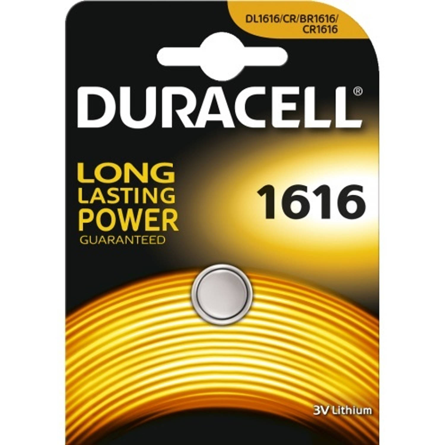 Duracell Batterij Dl-1616/ Cr1616 3v Lithium
