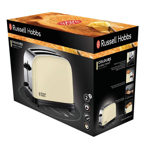 Russell Hobbs Colours Classic Cream broodrooster 23334-56