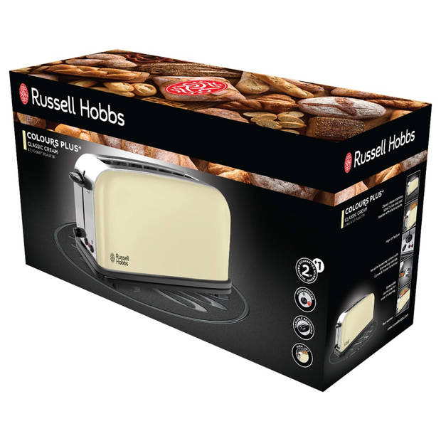 Russell Hobbs Colours Classic Cream Long Shot broodrooster 21395-56