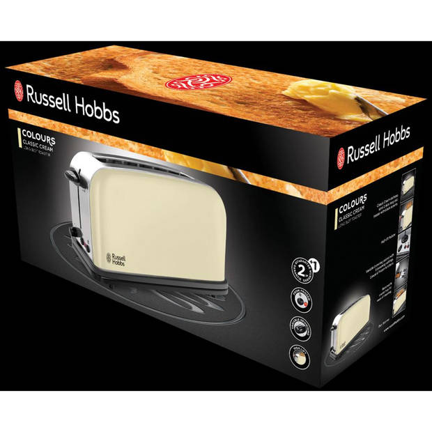 Russell Hobbs Colours Classic Cream Long Shot broodrooster 21395-56