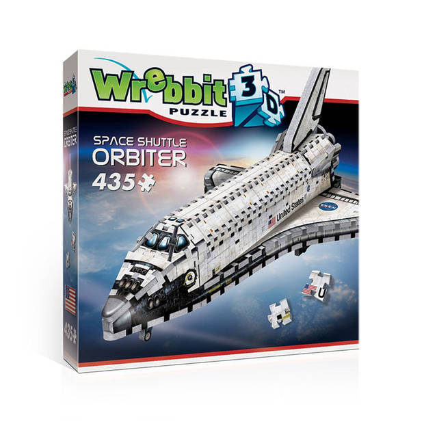 Wrebbit 3D puzzel space shuttle orbiter - 435 stukjes