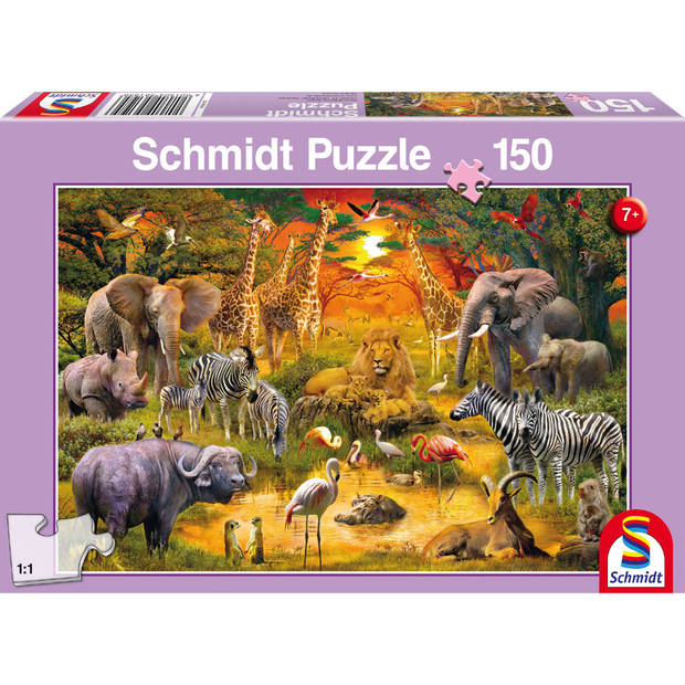 Animals in Africa puzzel - 150 stukjes