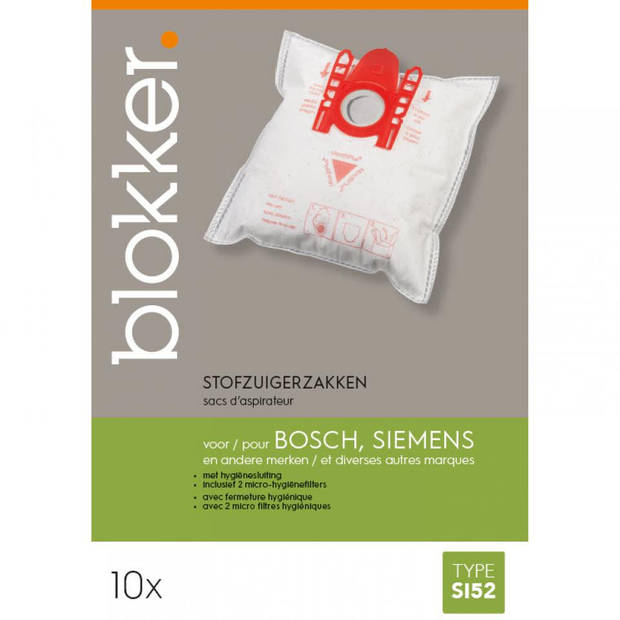 Blokker stofzuigerzak Bosch, Siemens si52 - 10 stuks