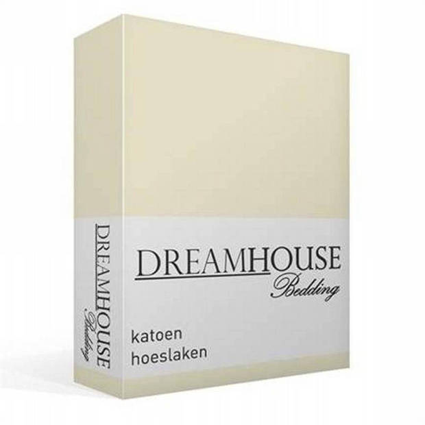 Dreamhouse Hoeslaken 100% Katoen - 120x200 - Twijfelaar - Creme